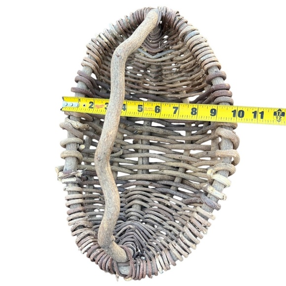 Buttocks basket, butt basket, gathering basket, wicker basket, shabby chic decor - Picture 9 of 10